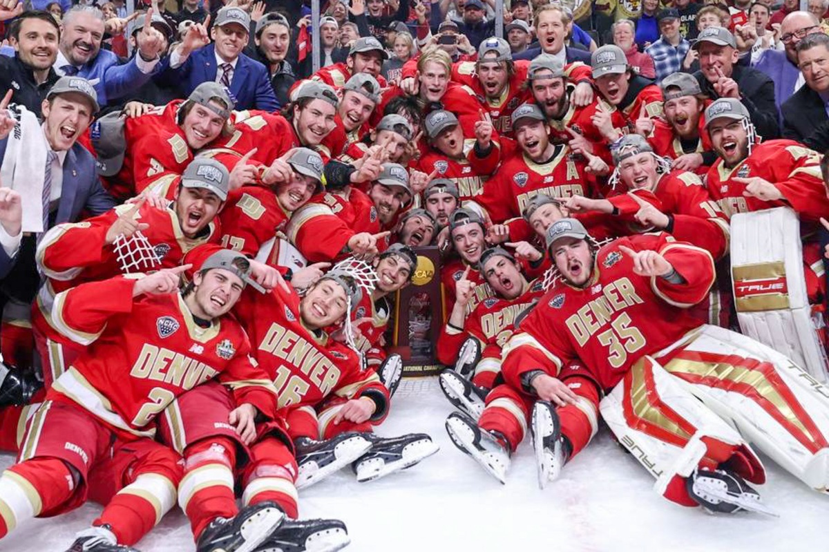 Denver Pioneers Win 10th National Title Beating Boston College 2-0